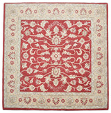 HAND TUFTED WOOL ECO-FRIENDLY AREA RUGS - Square,Red Gold,Oriental