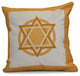 Decorative Outdoor Holiday Pillow Geometric, Gold, 20"x20"
