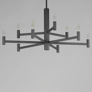 Maxim 21369 Emana 9 Light 34"W Chandelier - Natural Aged Brass