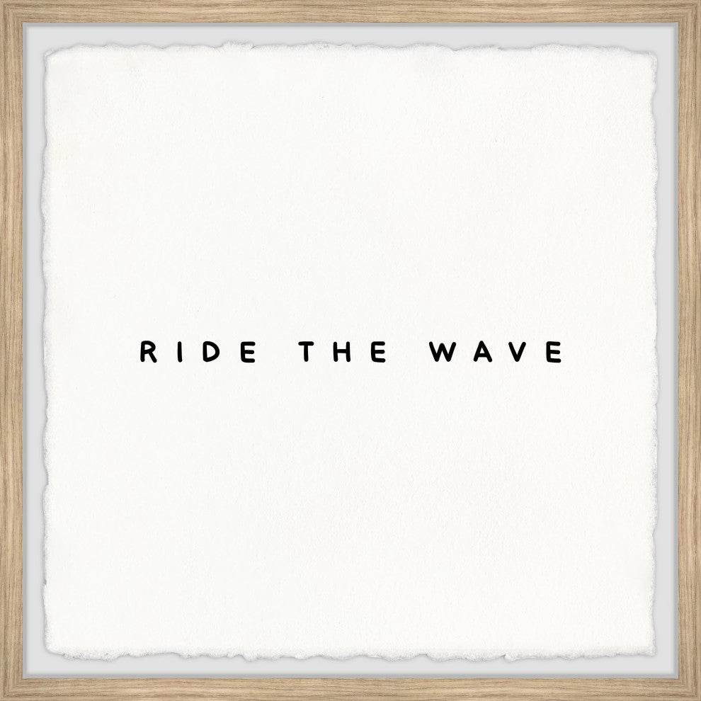 "Ride the Wave II" Framed Painting Print, 18x18