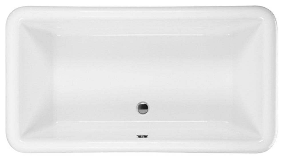 Drop, Soaking Bath White 72x40x20.75