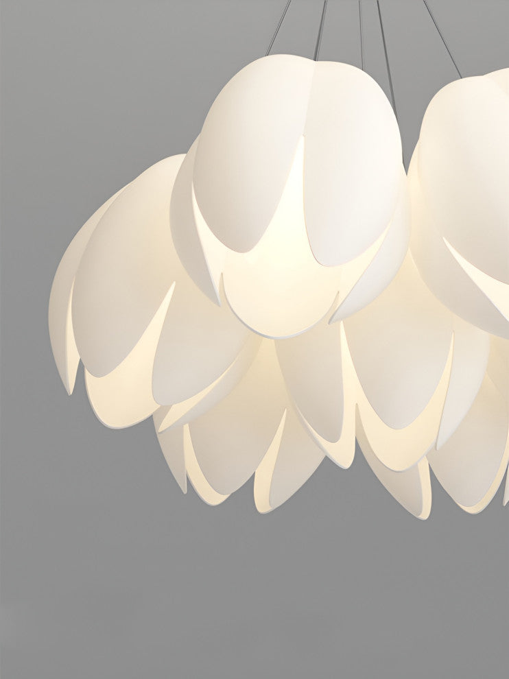 Idro | Modern Ceiling Chandelier in the Shape of Flower for Bedroom, Dining Room, 13 Heads, Trichromatic Light