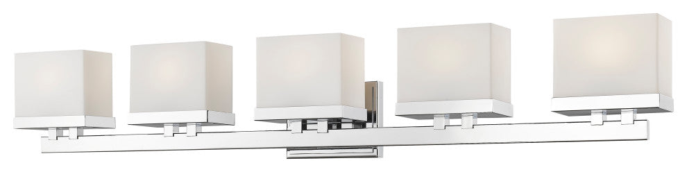 Rivulet Collection 5 Light Vanity in Chrome  Finish