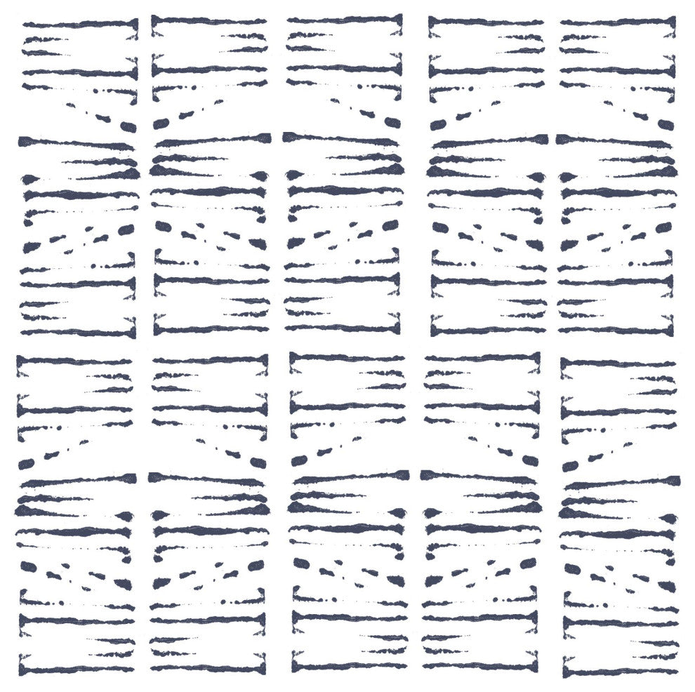 Letter from India Wallcovering, Indigo, Roll, Peel and Stick