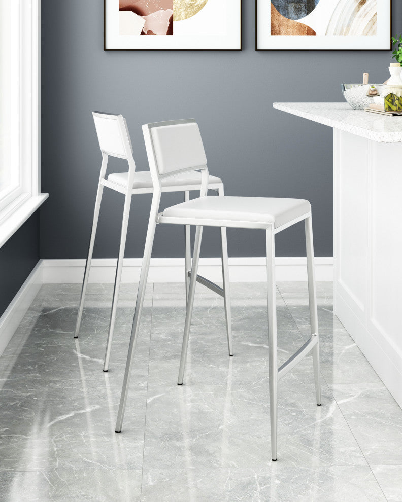 Dolemite Counter Chair, Set of 2 White