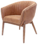 Kuma Brown Leather Chair With Nailheads