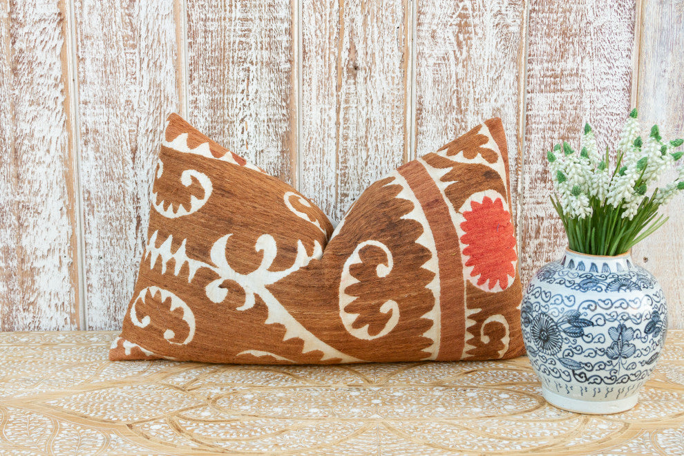 Llida Thuja Suzani Lumbar Pillow