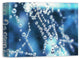 Dew Drops Over Blue 12x16 Canvas Wall Art