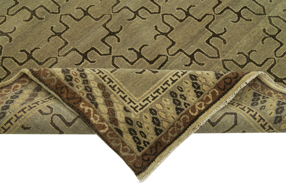 Rug N Carpet - Handwoven Oriental 8' 0" x 10' 1" Unique Oushak Area Rug