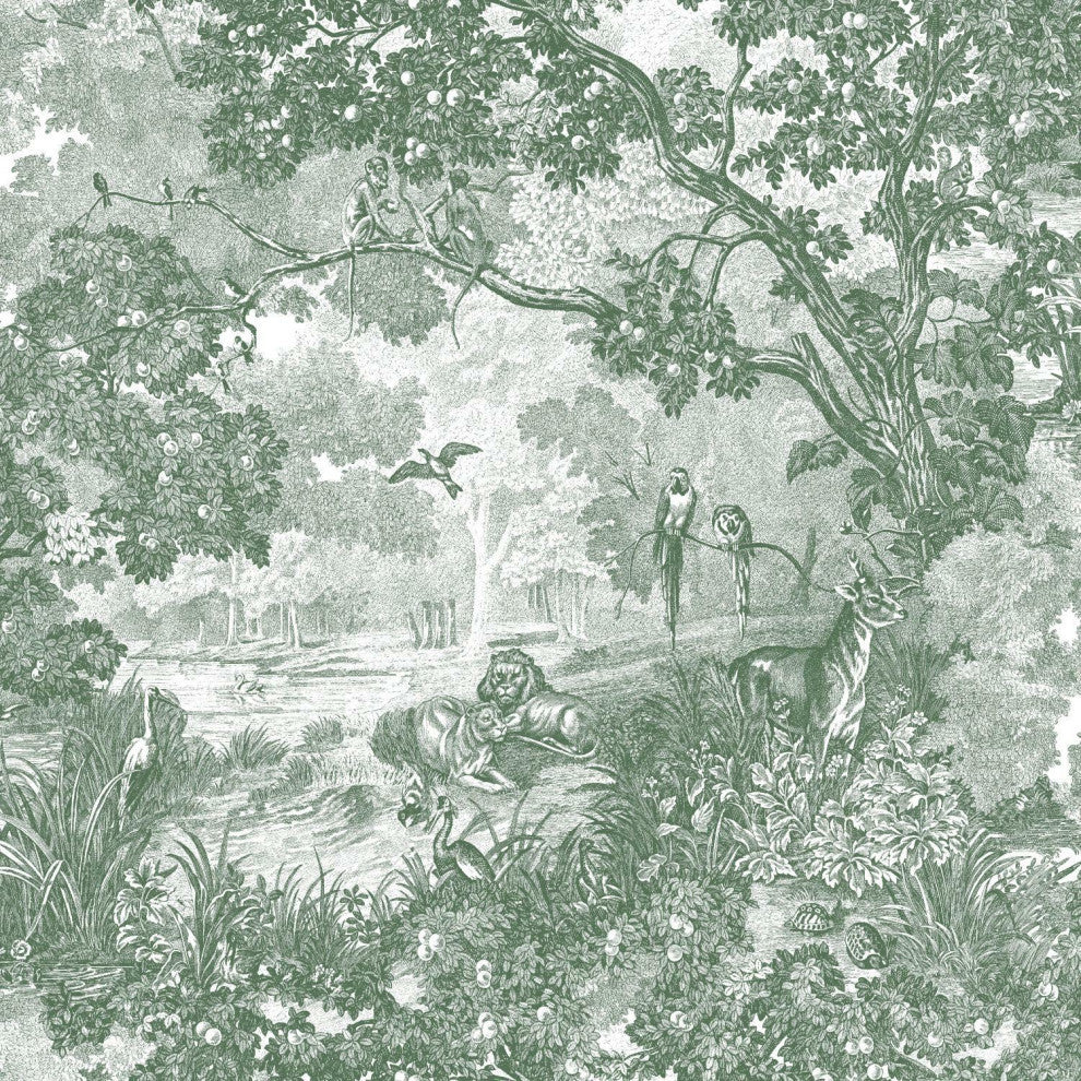 Jungle Toile Peel & Stick Wallpaper