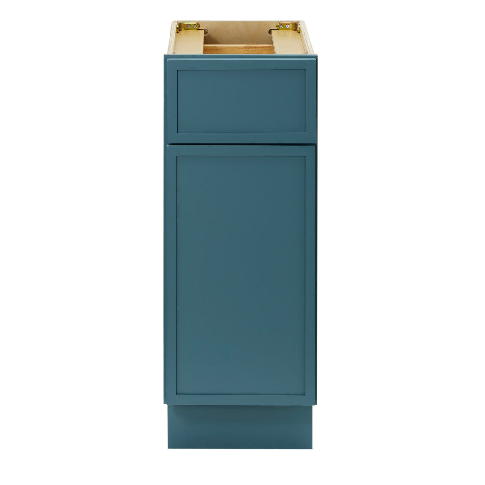 Vanity Art Birch Plywood Single Base Storage Cabinet, Sea Green, 12"