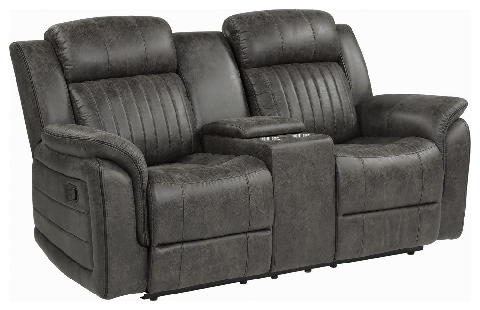 Spivey Manual Reclining Sofa Collection, Double Reclining Loveseat