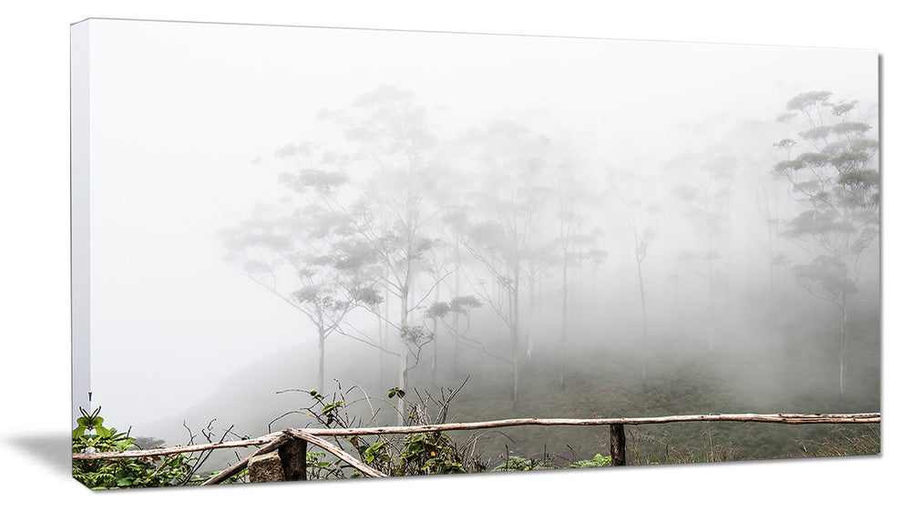 Fogs on Western Ghats Hills, Landscape Canvas Art Print, 40x20