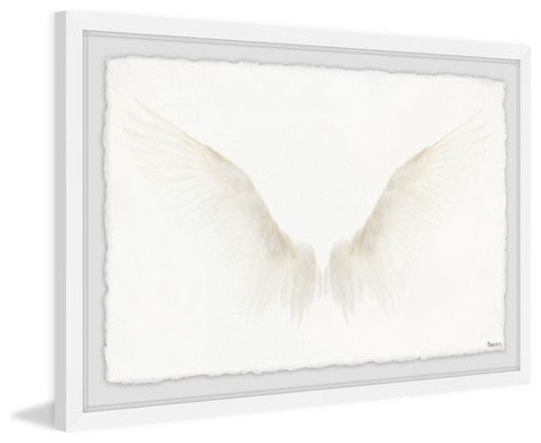 "White Wings" Framed Painting Print, 18"x12"