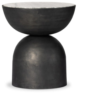 Corbett End Table-River Grey Marble