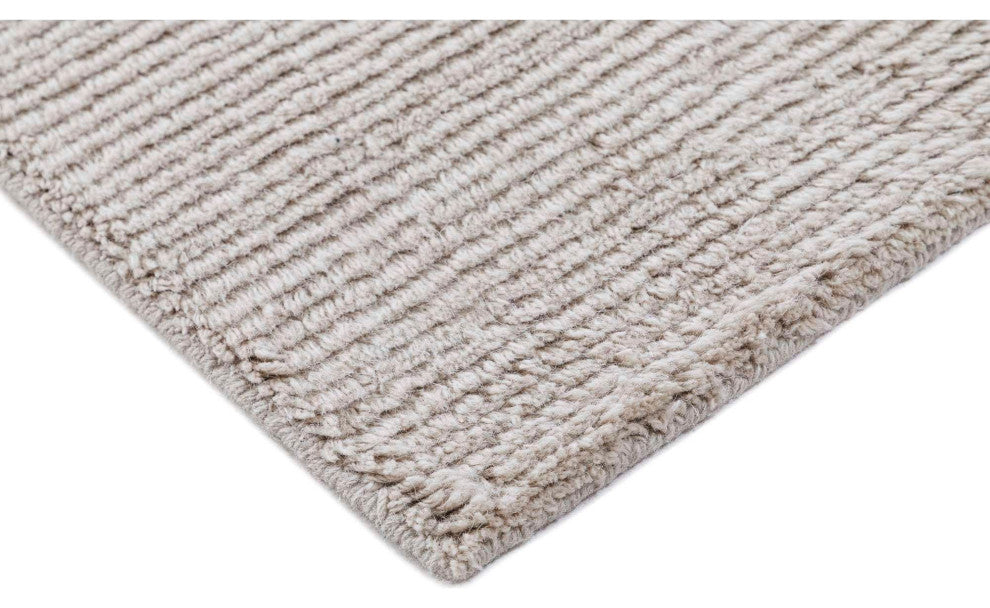 Bliss Solid Area Rug, Light Gray, 6'x9'