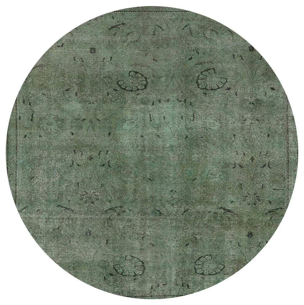 Ahgly Company Indoor Round Mid-Century Modern Area Rugs, 4' Round