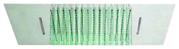 Recessed Color Changing Water Powered LED Shower Head