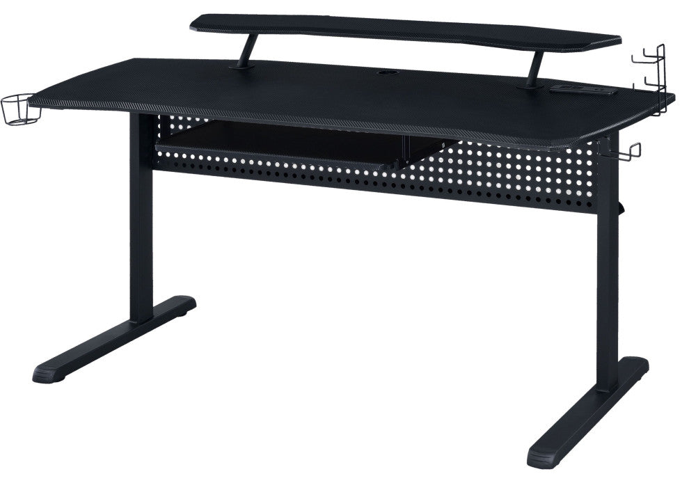 Acme Vildre Gaming Table With USB Port Black Finish