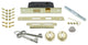 Rope Rosette Interior Mortise Waldorf Door Knob, Polished Brass