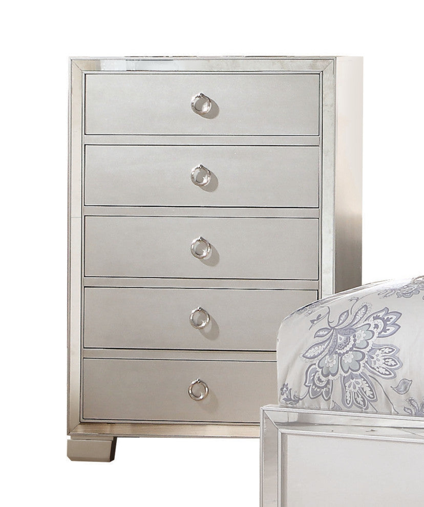 ACME Voeville II Mirrored Chest, Platinum