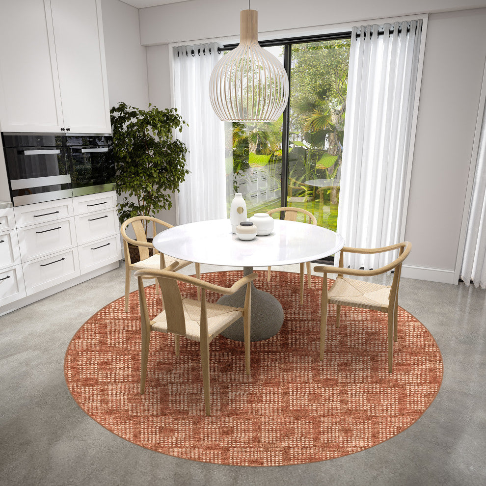 Dalyn Delano DA1 Paprika 8'x8' Round Rug