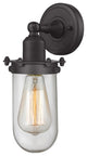 Innovations 900-1W-BK-CE231-BK-CL-LED Centri 1 Light Sconce, Matte Black