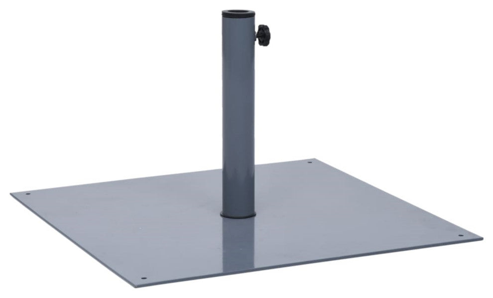 vidaXL Parasol Base Dark Gray Steel Square 37.5 lbs