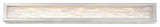 Shock Waves 38" LED Bathroom Vanity and Wall-Light 3000K, Brushed Nickel