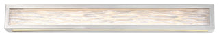 Shock Waves 38" LED Bathroom Vanity and Wall-Light 3000K, Brushed Nickel