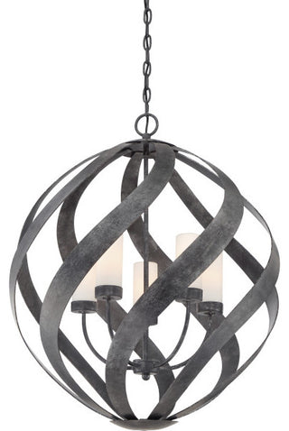 Blacksmith 5-Light Pendant, Old Black Finish