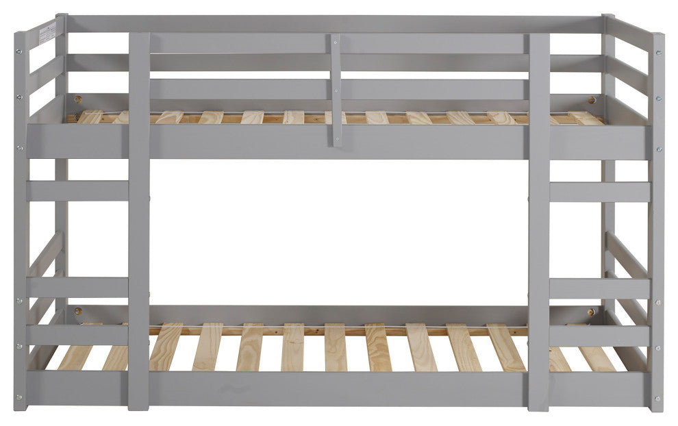 Low Wood Twin Bunk Bed - Grey