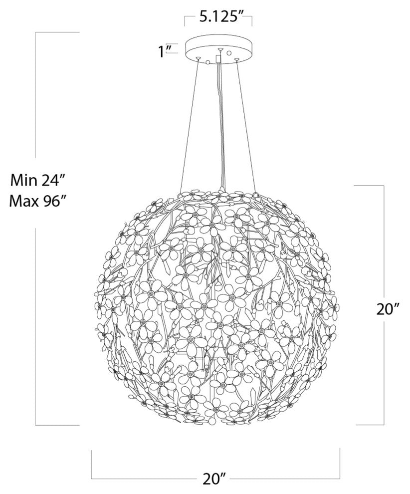 Cheshire Small Chandelier, Gold