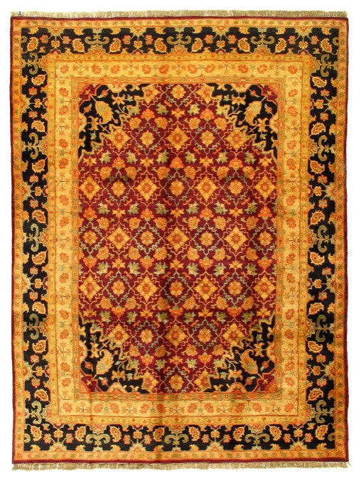Fine Hand Knotted Agra Rug, 9'x12'