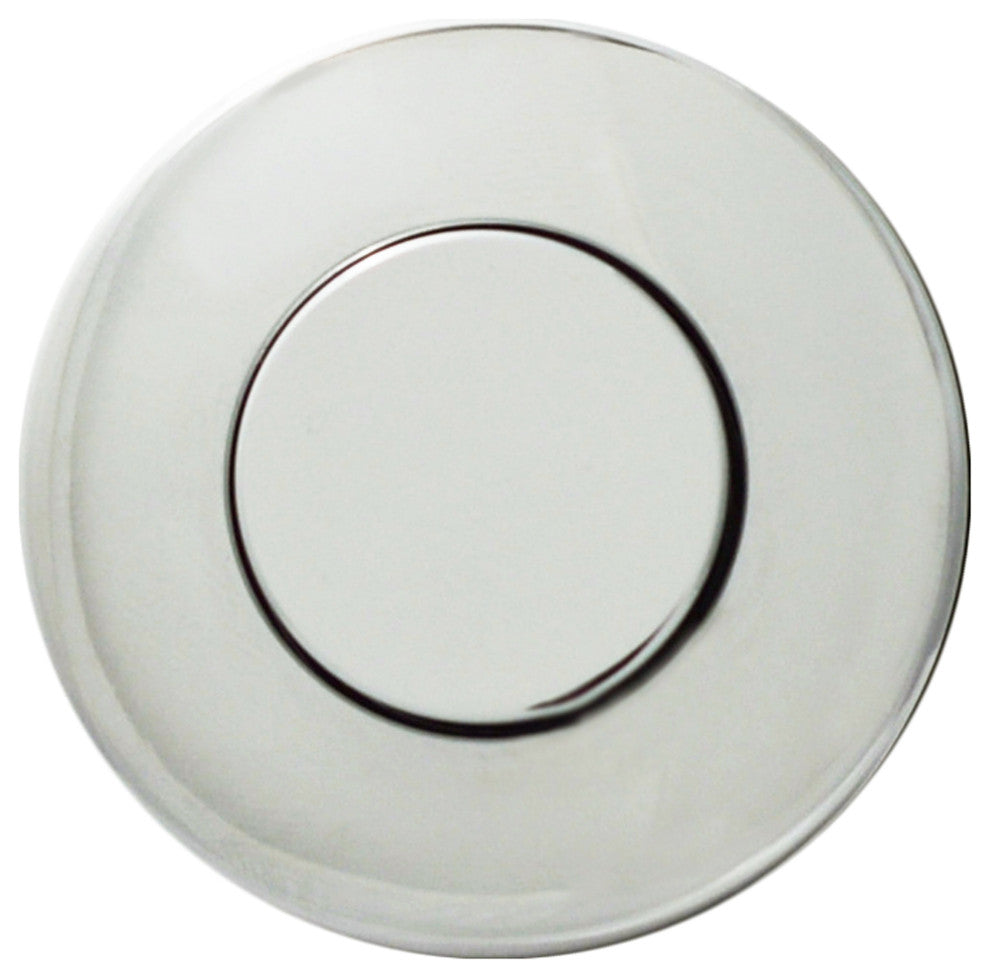 Replacement Raised Button Disposal Air Switch Trim, Polished Nickel