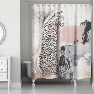 Jungle Cat Abstract II 71"x74" Shower Curtain