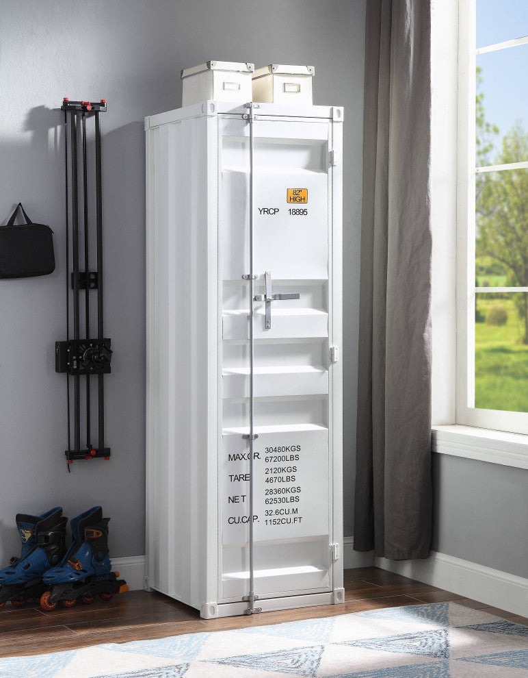 ACME Cargo Wardrobe With 1 Door, White