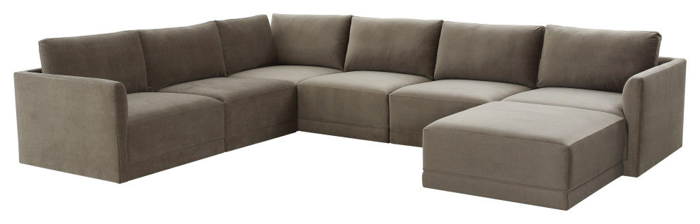 Willow Taupe Modular Large Chaise Sectional