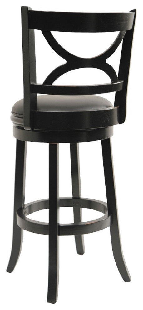 29" Florence swvl stool [black sandthru]