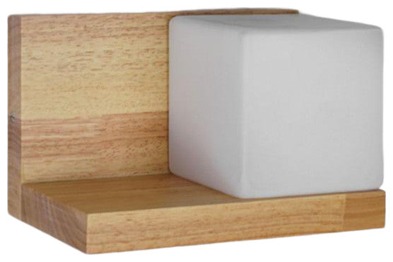 Tarragona | Wooden Shelf with LED Lamp, Left