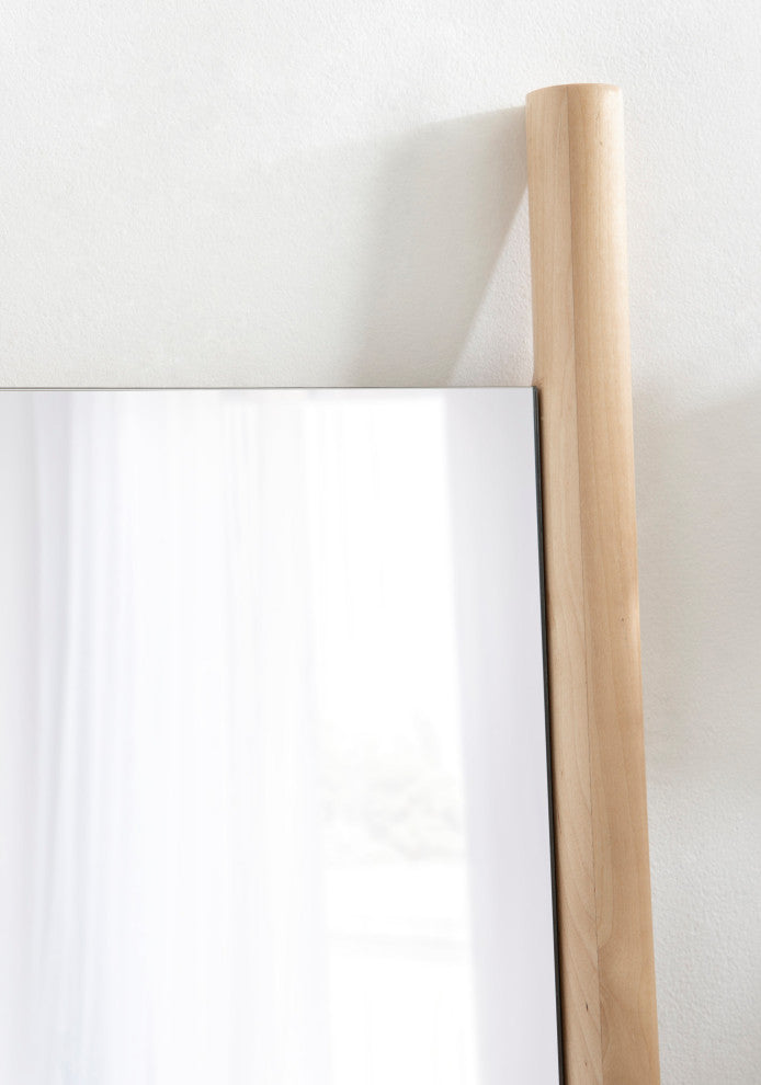 Findlay Wood Wall Leaner Mirror, Natural, 21"x67"