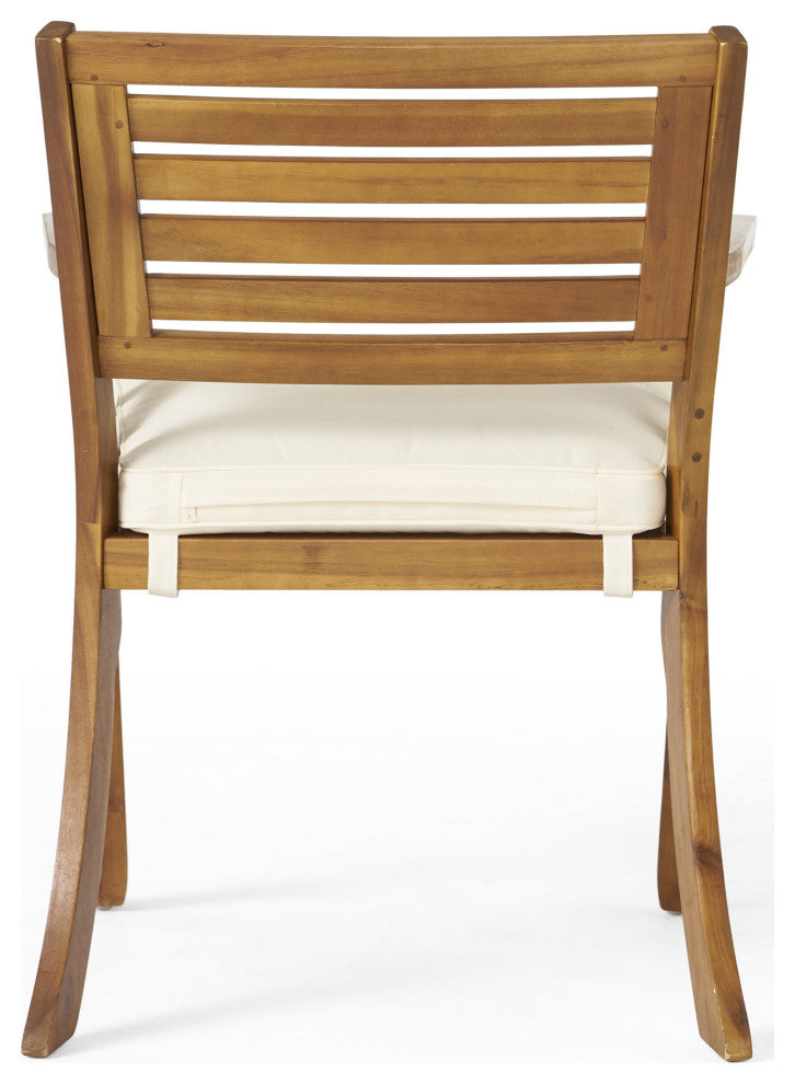 DeSoto 7-Piece Teak Finish Acacia Wood Patio Dining Set