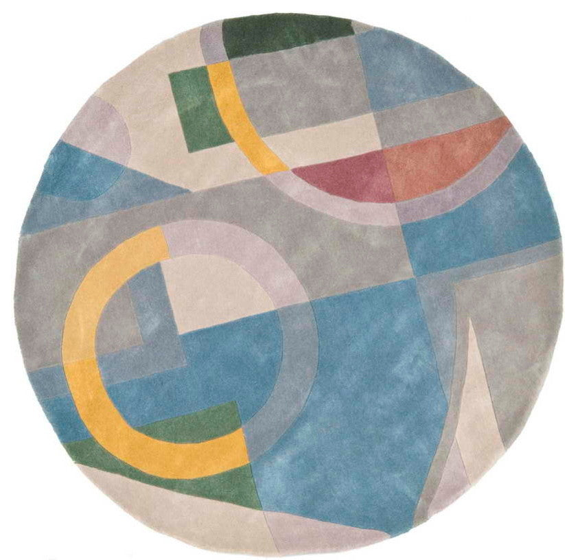 Safavieh Rodeo Drive rd845b Rug, Blue/Multi, 5'9" X 5'9"