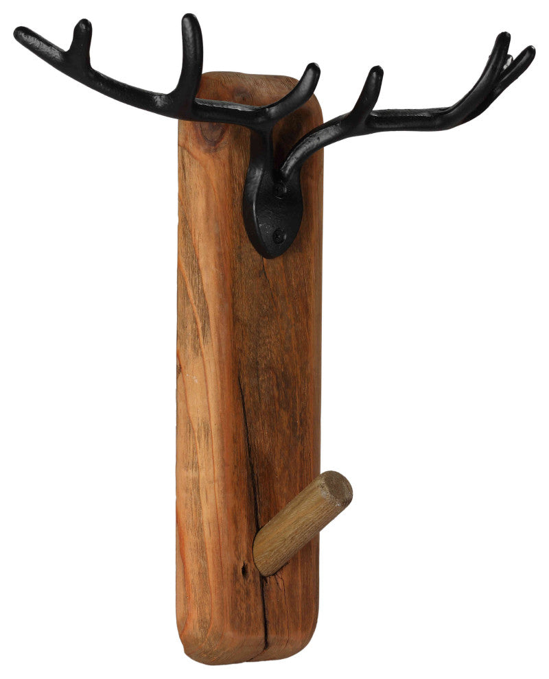 Bare Decor Beau Wall Mounted Antler Coat Hook