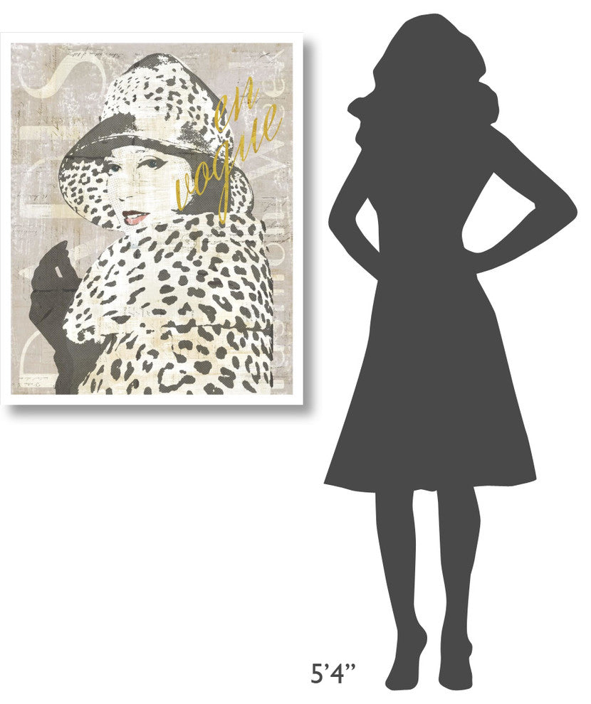 "Fashion Week Paris Halftone II" Digital Paper Print by Sue Schlabach, 30"x37"