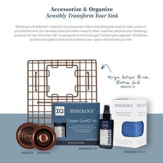 Santi 33" Drop-in Copper Double Bowl Kitchen Sink, 3-Hole