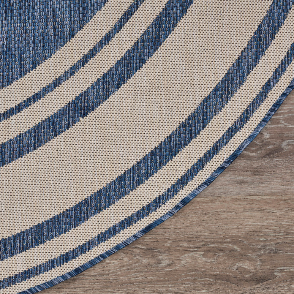 Nautical Navigation Indoor Outdoor Rug, 7'6" Round