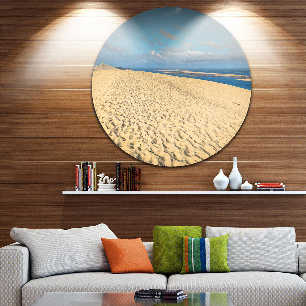 Dune Of Pyla, Landscape Photography Round Wall Art, 38"