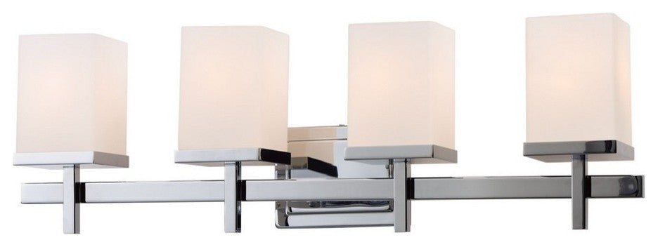 Maxim Tetra 4-Light Bath Vanity Light 2154LNSN, Satin Nickel