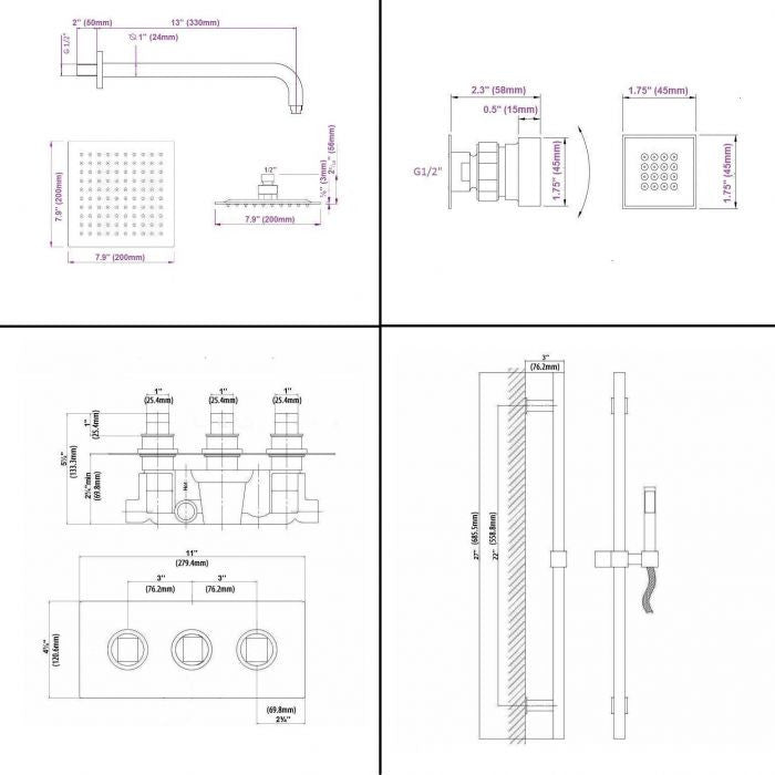 Reno Shower Set BST14
